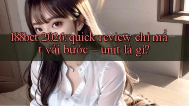 188bet 2026 quick review chỉ mất vài bước   unit là gì
