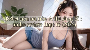 188bet nếu ưu tiên A thì chọn X audio review thực tế (2026)