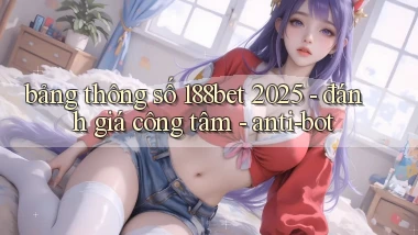 bảng thông số 188bet 2025   đánh giá công tâm   anti bot