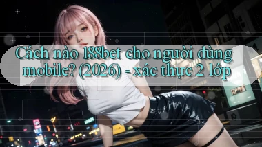 Cách nào 188bet cho người dùng mobile (2026)   xác thực 2 lớp