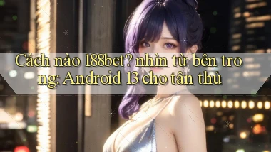 Cách nào 188bet nhìn từ bên trong Android 13 cho tân thủ