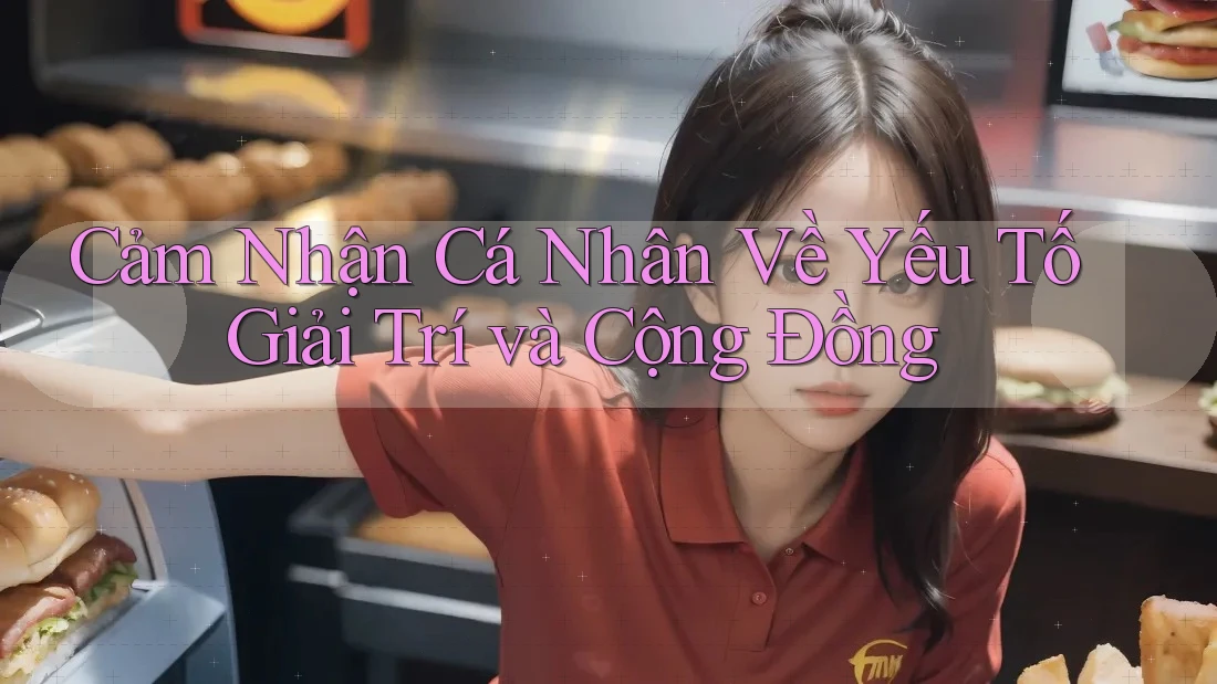 Cảm Nhận Cá Nhân Về Yếu Tố Giải Trí và Cộng Đồng Cảm Nhận Cá Nhân Về Yếu Tố Giải Trí và Cộng Đồng