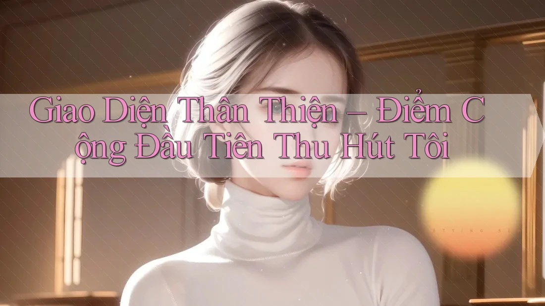 Giao Diện Thân Thiện – Điểm Cộng Đầu Tiên Thu Hút Tôi