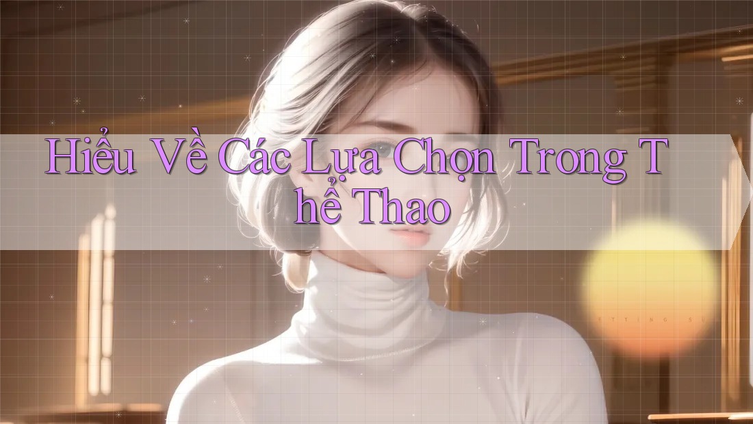 Hiểu Về Các Lựa Chọn Trong Thể Thao