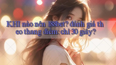 KHI nào nên 188bet đánh giá theo thang điểm chỉ 30 giây