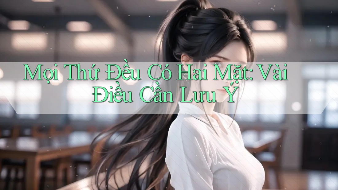 Mọi Thứ Đều Có Hai Mặt: Vài Điều Cần Lưu Ý