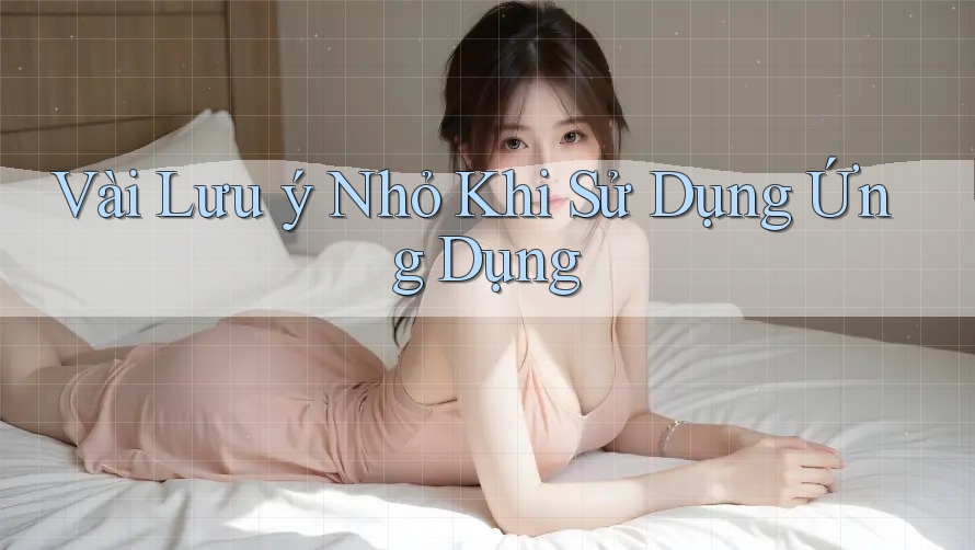 Vài Lưu Ý Nhỏ Khi Sử Dụng Ứng Dụng